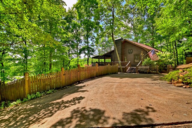 100 Smith Hill Rd, Cherry Log, GA 30522 - view of yard featuring a wooden deck