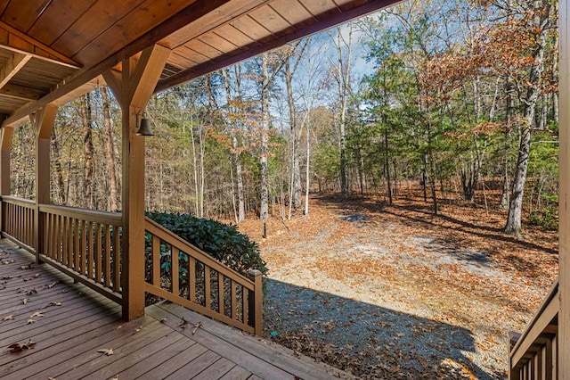 327 Dancing Trees Trl, Morganton, GA 30560 - view of wooden deck