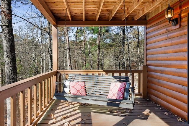 327 Dancing Trees Trl, Morganton, GA 30560 - view of deck