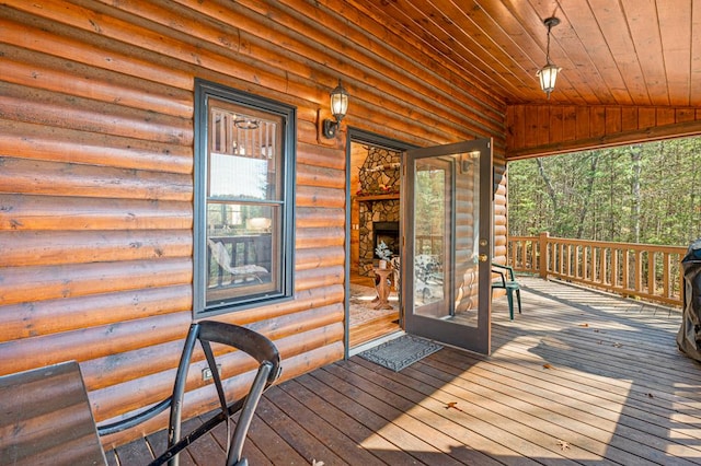 327 Dancing Trees Trl, Morganton, GA 30560 - view of deck