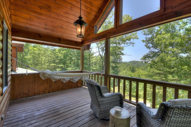 327 Dancing Trees Trl, Morganton, GA 30560 - wooden deck with a view of trees