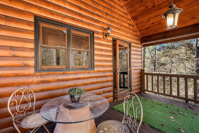 327 Dancing Trees Trl, Morganton, GA 30560 - view of deck