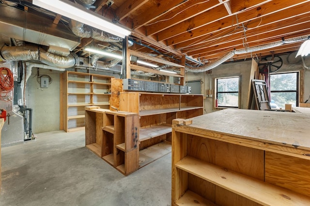 102 Cross Creek Ln, Warne, NC 28909 - basement featuring a workshop area