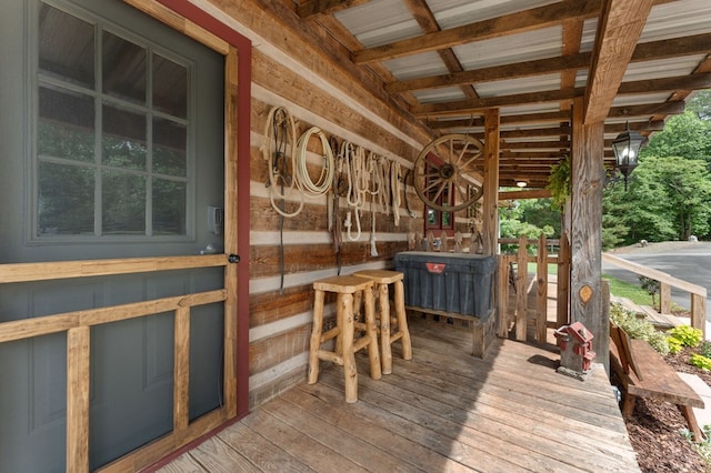 102 Cross Creek Ln, Warne, NC 28909 - view of wooden deck
