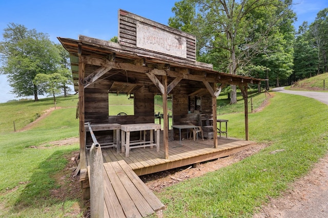 102 Cross Creek Ln, Warne, NC 28909 - deck with a yard