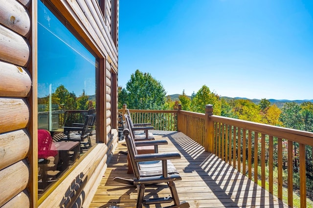 view of wooden terrace