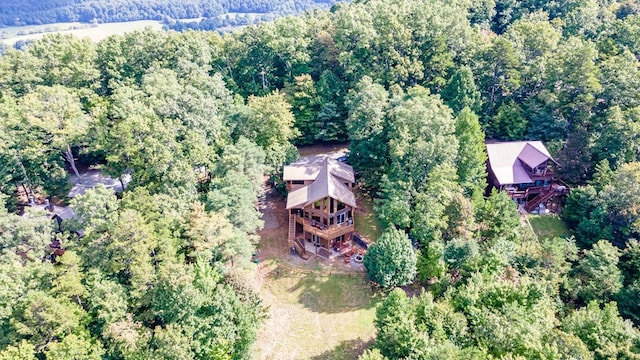 192 Oak Ridge Way, Morganton, GA 30560 - aerial view of property and surrounding area with a heavily wooded area