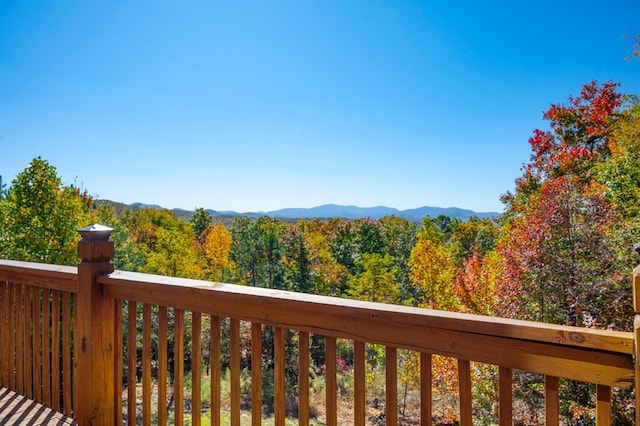 192 Oak Ridge Way, Morganton, GA 30560 - deck featuring a mountain view