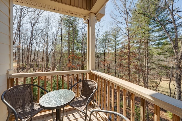 view of balcony