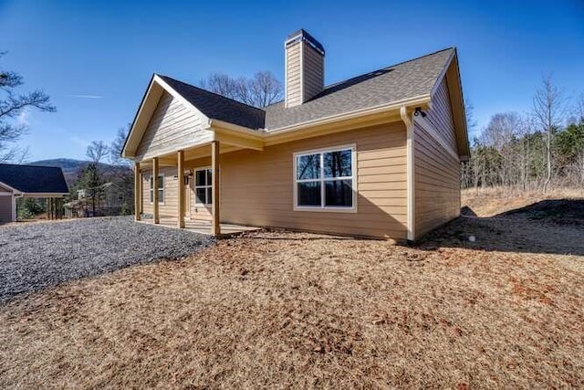 view of rear view of property