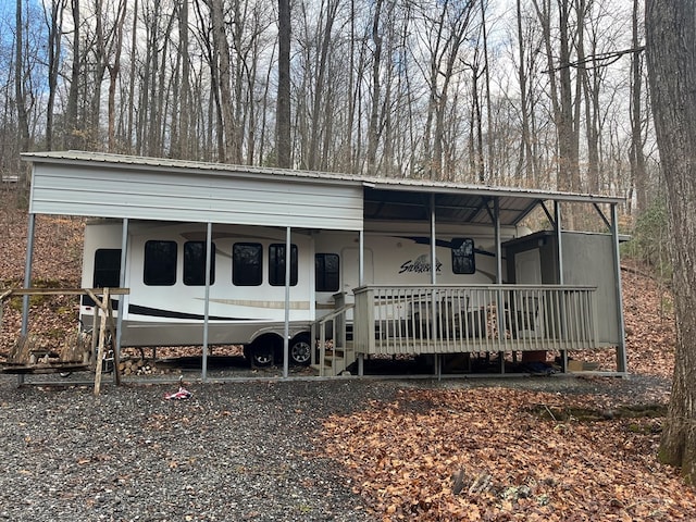 142 Gander Gap Rd, Hiawassee, GA 30546 - view of front of property featuring metal roof and a carport