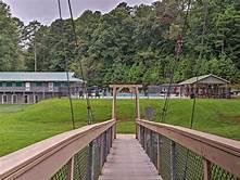 view of community featuring a lawn