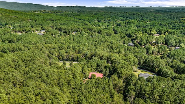 aerial view featuring a mountain view