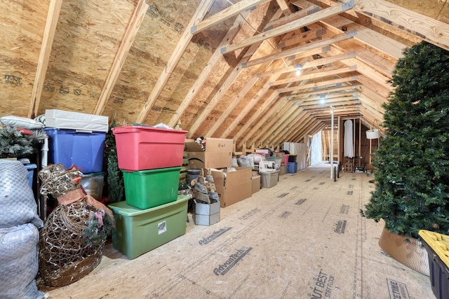 attic featuring visible vents