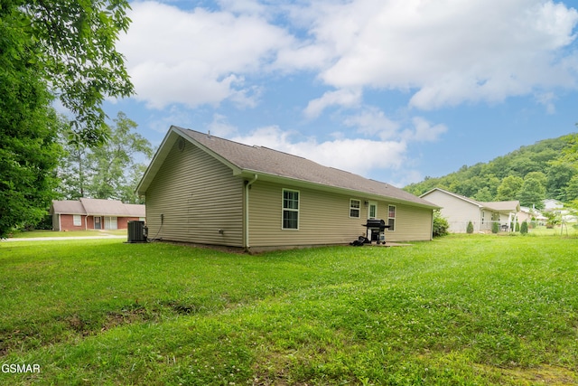 534 Shellbark Rd, Newport, TN 37821 - view of home's exterior with a cooling unit and a lawn