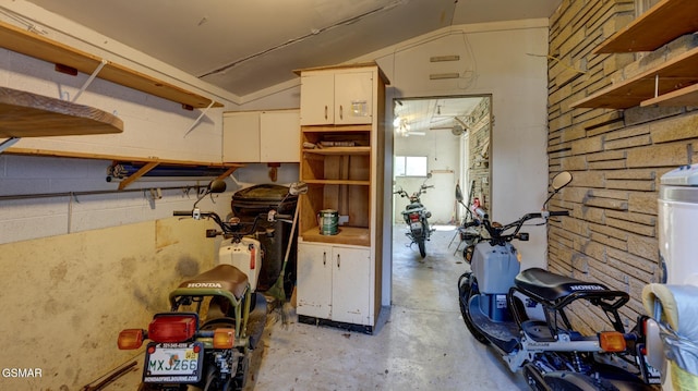 view of basement