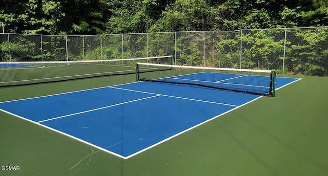 view of tennis court