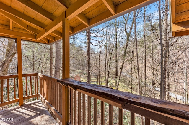 view of wooden terrace