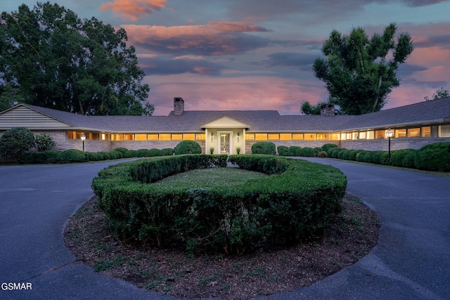 view of ranch-style home