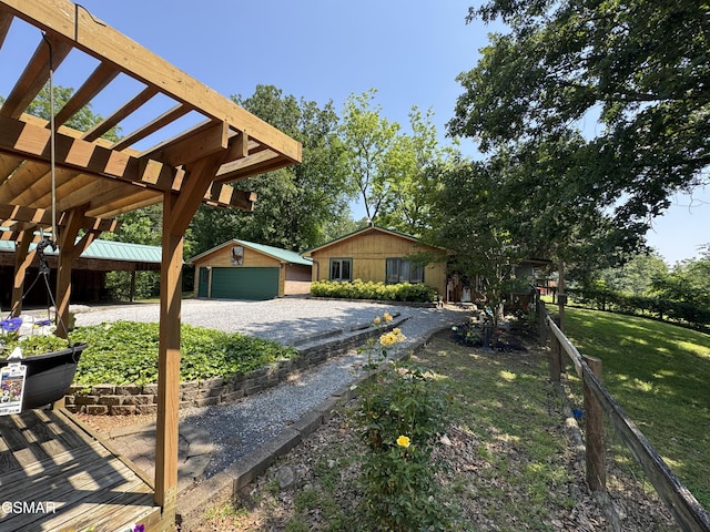 2452 Skyview Way, Dandridge, TN 37725 - view of front of property with an outdoor structure and a garage