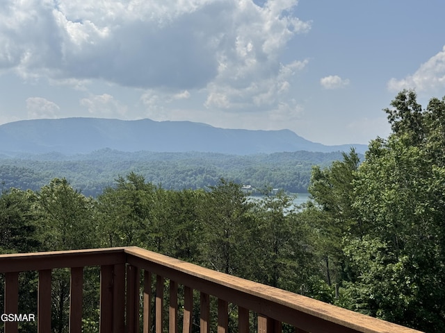 2452 Skyview Way, Dandridge, TN 37725 - view of mountain backdrop with a heavily wooded area