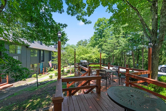 view of wooden terrace