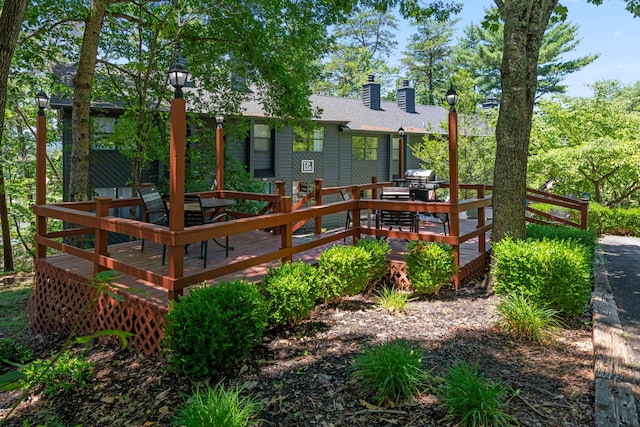 view of wooden terrace