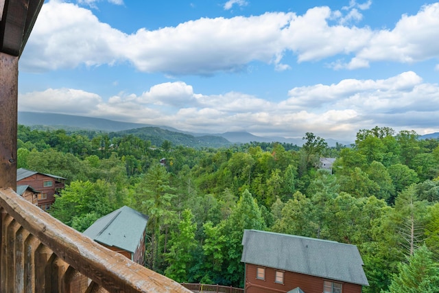 view of mountain feature