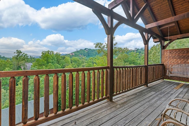 view of wooden terrace