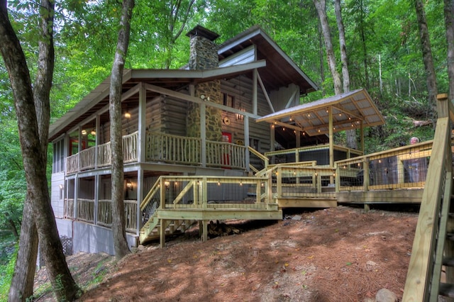 view of back of property