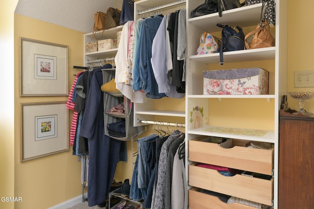 view of closet