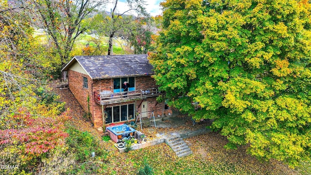 view of rear view of property