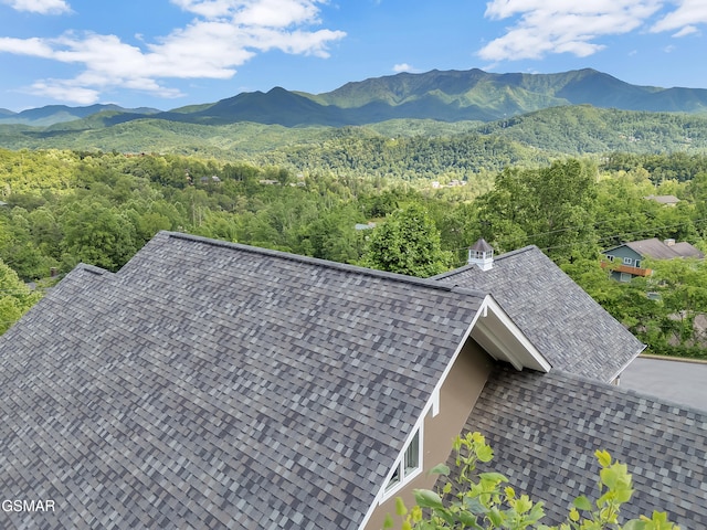 730 Deerfoot Dr, Gatlinburg, TN 37738 - mountain view with a heavily wooded area