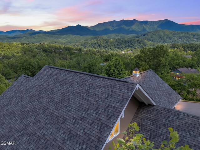 730 Deerfoot Dr, Gatlinburg, TN 37738 - view of mountain background featuring a heavily wooded area