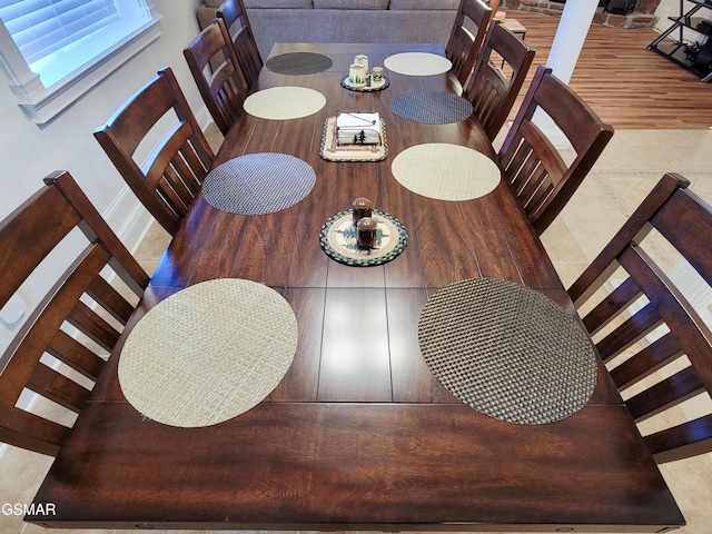 view of dining room