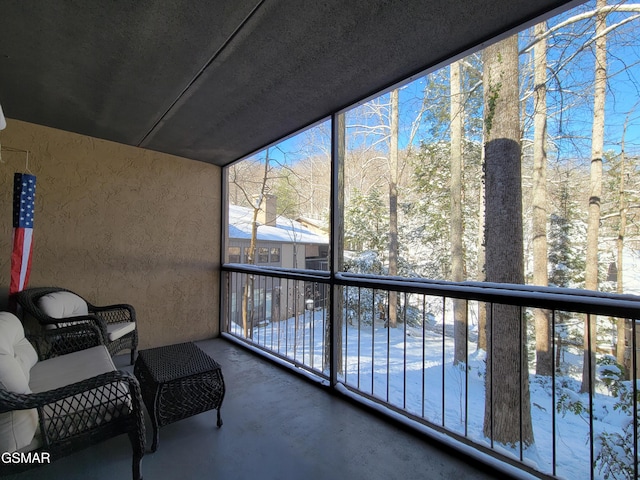 sunroom featuring a healthy amount of sunlight