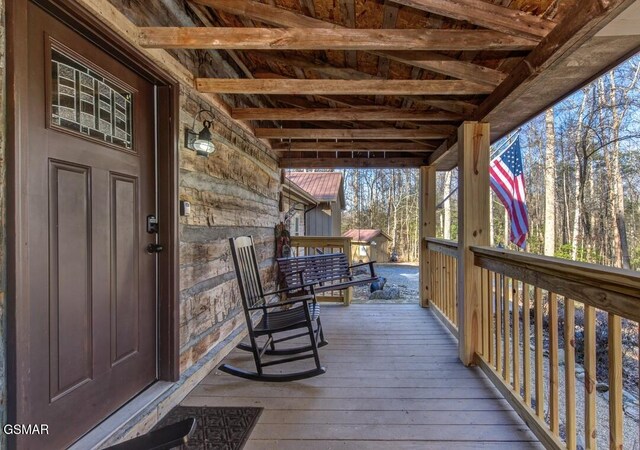 125 Cricket Hollow Way, Cosby, TN 37722 - view of deck