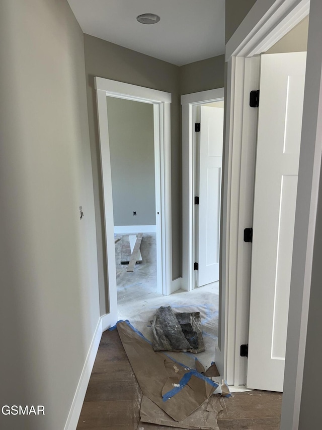 hall with baseboards