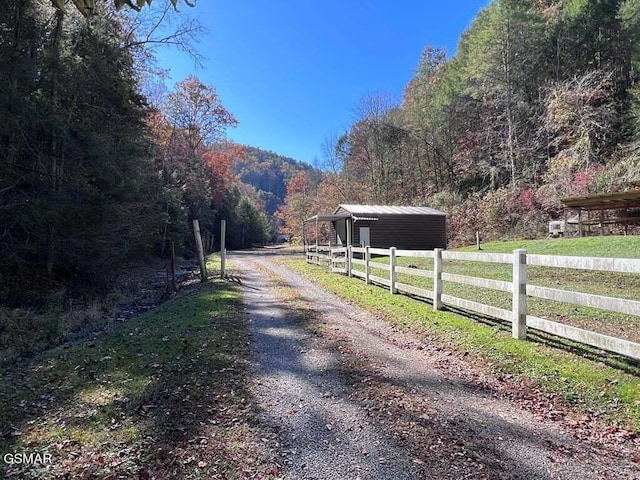 view of road