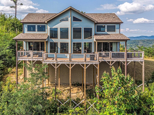 907 Village Loop Rd, Gatlinburg, TN 37738 - rear view of house featuring a wooden deck