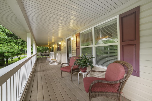 view of wooden terrace