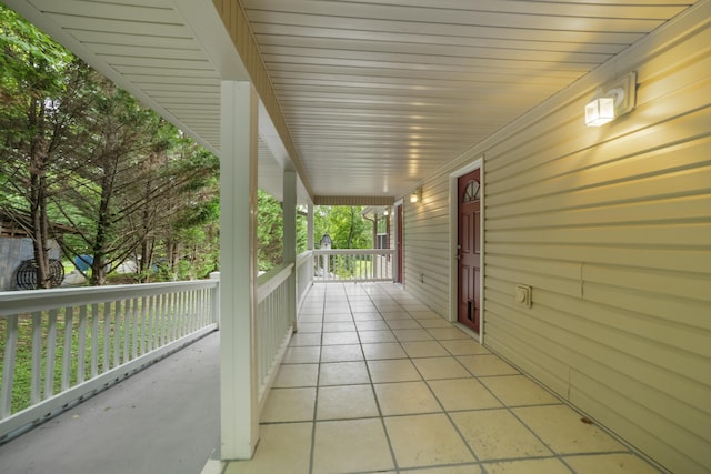 view of patio / terrace featuring covered porch