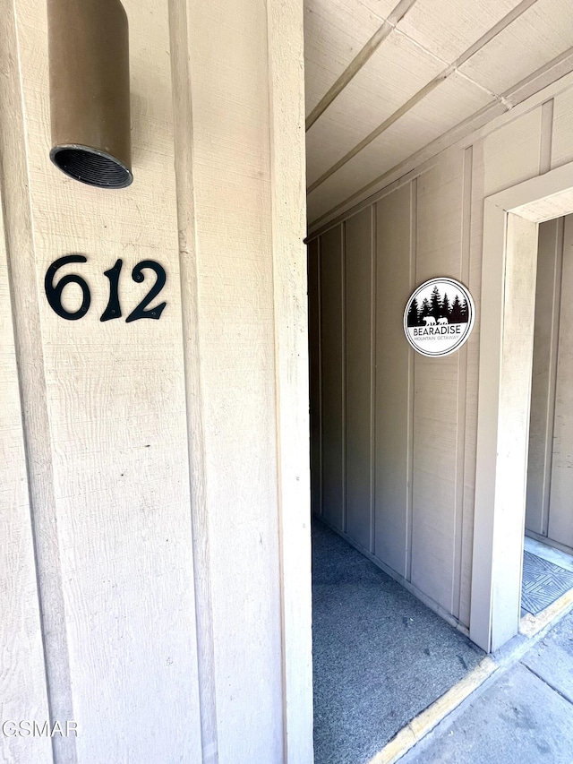 1081 Cove Rd Unit 612, Sevierville, TN 37876 - view of exterior entry with board and batten siding