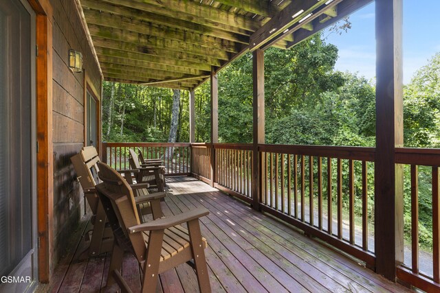 1251 Bear Cub Way, Gatlinburg, TN 37738 - view of wooden deck