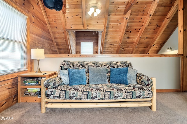 2904 Peregrine Way, Pigeon Forge, TN 37863 - living area featuring carpet and wooden ceiling