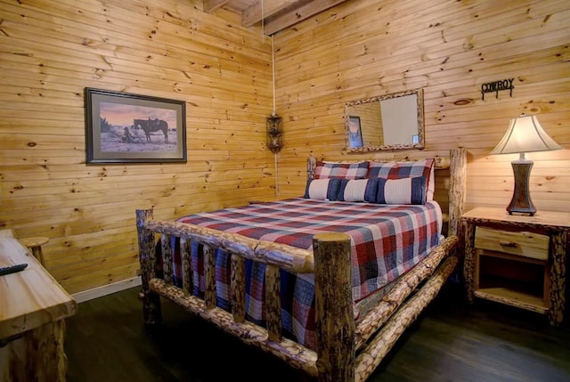 3831 Glenview Way, Sevierville, TN 37862 - bedroom featuring wood finished floors and wood walls