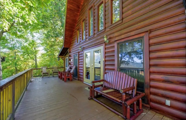 3831 Glenview Way, Sevierville, TN 37862 - deck with french doors