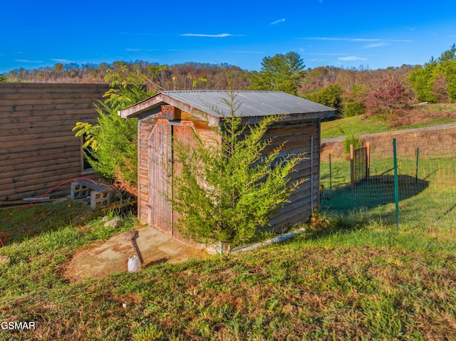 view of outbuilding