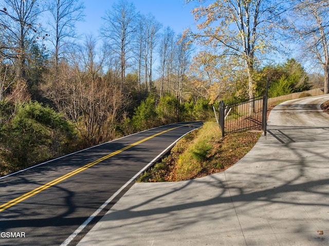 view of road