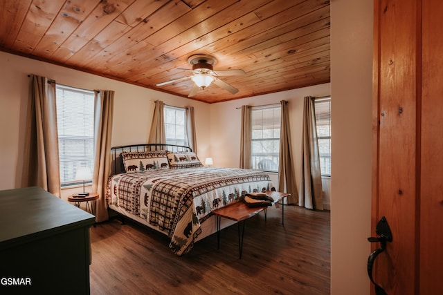 1730 Red Fox Ridge Way, Sevierville, TN 37862 - bedroom featuring wood ceiling and dark wood-type flooring